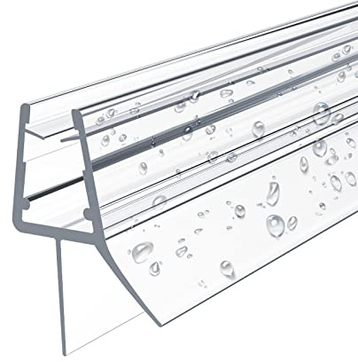 EMKE Duschdichtung Ersatzdichtung Wasserabweiser Duschtüren Duschtürdichtung Schwallschutz Duschkabine Bad 7-8mm Glas 600mm