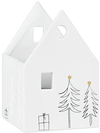 Räder Lichtspielhaus Tannen aus Porzellan, Weiß