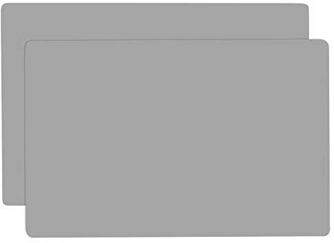2 Stück Silikonmatte Groß 60x40 cm, Treerit Silikonmatte für Epoxidharz Malunterlage Bastelunterlage, Mehrzweck Antihafte Rutschfeste Hitzebeständige Arbeitsmatte, Tisch Matte, Platzset, Grau