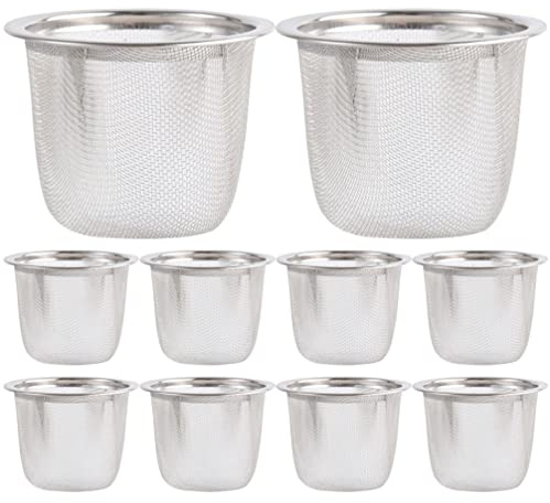 HEMOTON Filtro Per Tè in Acciaio Inossidabile a Maglia Fine Infusore Di Tè Riutilizzabile Per Casa E Ufficio 5.8X5.8X1.6 Pollici Filtraggio Efficiente Per Sfuso E Infusi