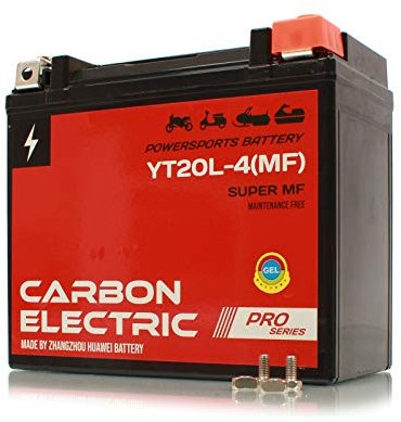 Batterie Gel Carbon Electric Akku 4-20Ah Motorrad Motorroller Quad wartungsfrei neu (20 Ah YT20L-4(MF))