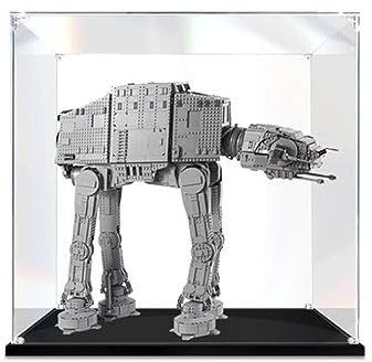 Half Mango Acryl-Vitrine für Lego Star Wars at-at Walker 75313 – Schaufenster, Schützen und Dekorieren Modell mit staubdichter Aufbewahrung, Geschenk (2 mm transparent)
