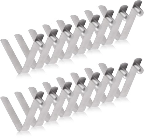 INCREWAY Zeltstangen-Clips, 6 mm, Kajak-Paddel-Feder-Clips, Edelstahl, Zeltstange, Druckknopf-Federklemmen für Camping, Kajak, Paddel, Zeltstange, 16 Stück