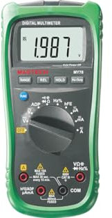 GuliTech MY70 MY74 MY75 MY78 AC/DC Professional Multimeter hFE Tester Electric Handheld Tester Meter Digital Multimeter Voltmeter Pocket Multimeter(MY78)