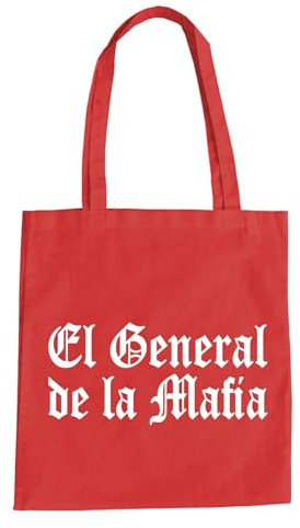 El General De La Mafia Baumwolltasche - El Patron Kartel Cartell Popeye Rot