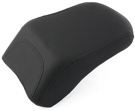 SIKUAI Black Synthetic Leather Rear Passenger Seat For Harley FLSTF Fat Boy 2008-2014