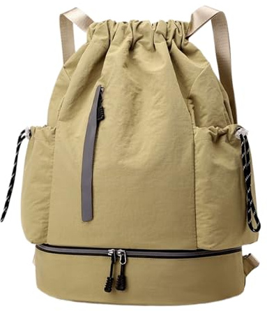 Generisch Fitnessbeutel, großer Sport -Rucksack mit Schuhfach, Wasserflaschennetz -Taschen, 46x34x15 cm, wasserdicht