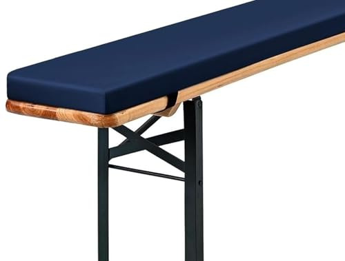 Holomaalahi Cojín para Banco de Exterior 220x30x3cm, cojín para sillas de Interior y Exterior, Espuma de Alta Densidad, Antideslizante, Funda Lavable, para Mesa de Cerveza y Carpa para Fiestas.