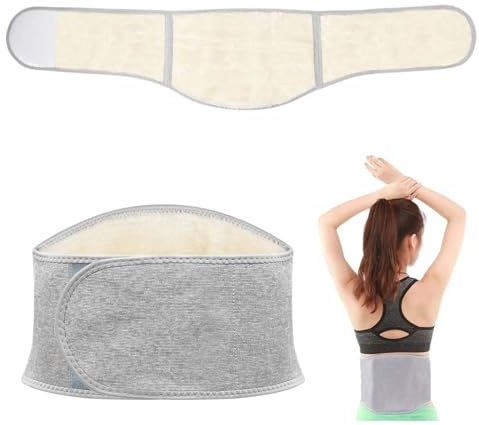 ZHYUAN WinterWarmerRückengurt,Nierenwärmer WinterRückenwärmer,Wärmegürtel Nierenschutz,Lendenbandage aus Plüsch,Nierenwärmer Leibwärmer für Damen,Rückenwärmer mit Plüschfutter,Unisex Wärmegürtel (L)