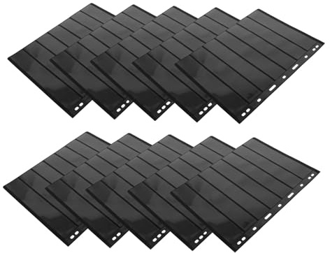 Cabilock 10 fogli Porta Francobolli Trasparente in PVC Doppia Faccia Inserto Album Collezione Timbri Supporto Raccoglitore per Collezione e Carte per Raccolta e Organizzazione