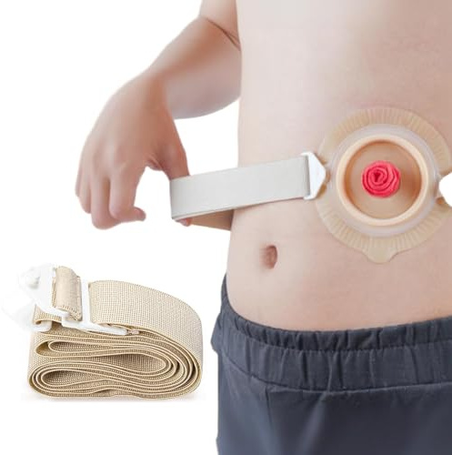 Stomastützgürtel, Verstellbarer Stoma Gürtel, Ostomie Gürtel für Die Postoperative Versorgung Nach Kolostomie/Ileostomie, Leichtes und Diskretes Design