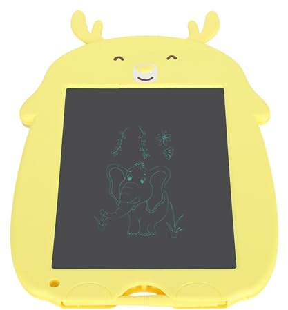 Tavoletta LCD per Bambini, Lavagna Elettronica per Cartoni Animati per Bambini con Funzione di Blocco, Schermo LCD Flessibile Simil Carta per Disegnare e Imparare i Graffiti,