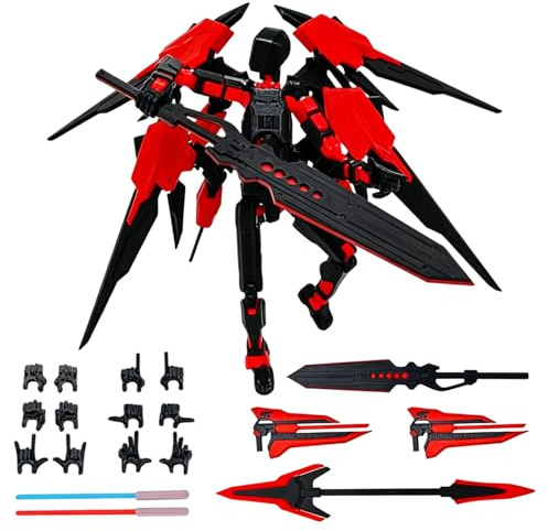 MLPKOI T13 Figurine ArticuléE Set (Assemblage Terminé), 3D Imprimé Figurines d'action, T13 Action Figure Multi Articulations, Décorants De Bureau pour Les Amateurs De Jeu Toys