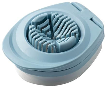 Äggskärare 3-i-ett - Kokt Äggskärare I Rostfritt Stål | Slitstark ABS Base Multi Slicer Kilhackare För Hårdkokta Ägg Jordgubbar Kiwi Mjukost sprylar
