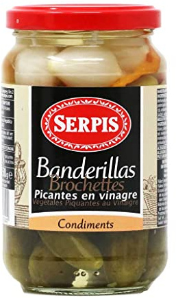 Delicias de Espana, Spanish Spicy Tapas Skewers Banderillas
