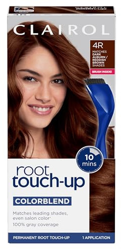 Clairol Root Touch Up Permanent Hair Dye, 4R Dark Auburn/Reddish Brown