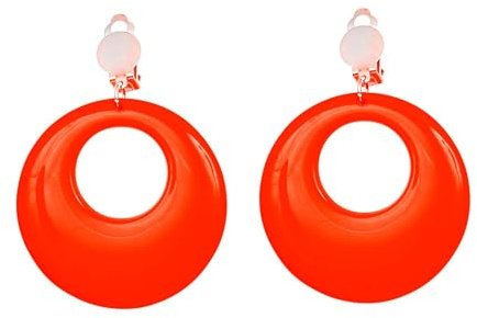 Widmann - Ohrringe, 70er / 80er Jahre, Disco Fever, Ohrstecker, Schmuck, Creolen, Motto-Party, Karneval