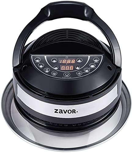 Zavor 8 in 1 Air Fryer Lid for 6Qt & 8Qt Stovetop Pressure Cookers, Multicookers, Instant & Stock Pots | with Accessories: Stainless Steel Frying Basket, Silicone Mat, Cooking Tongs & Recipe eBook