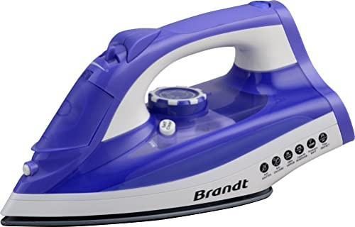 Brandt BFV20V - Fer à repasser vapeur - Puissance : 2200W - Réservoir : 270ml - Semelle Céramique Solislide - Système anti goutte