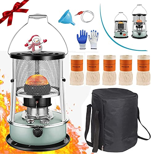 Calentador Gasolina Interiores, Calentador Petróleo Portátil Estufa Petróleo con Protección Automática contra Incendios Caídas, Calentador Gasolina para Calefacción Tiendas Campaña A