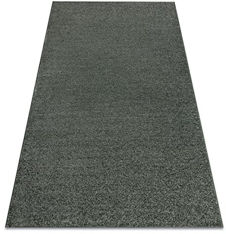 rugsx Einfarbiger empfindlich Teppich INDUS für Zimmer, Wohnzimmer, Schlafzimmer, Teppichboden Auslegware, grün 300x450 cm