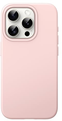 JETech Silikon Hülle für iPhone 15 Pro, Rosa