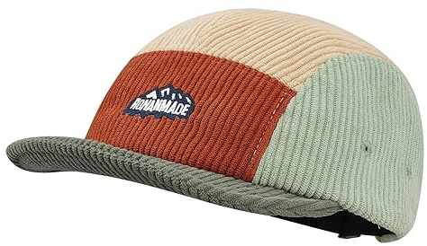Clakllie Vintage Cord Short Brim Basecap 5 Panel Cap für Herren Damen Verstellbar Baseballkappe mit kurzer Krempe Flat Brim Caps,DOTB2-Brick Red