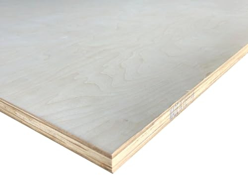 Falken Design Birch Plywood Project Panel Grade B3(D/E) 24 in. x 24 in. x 1/2 in. Thick