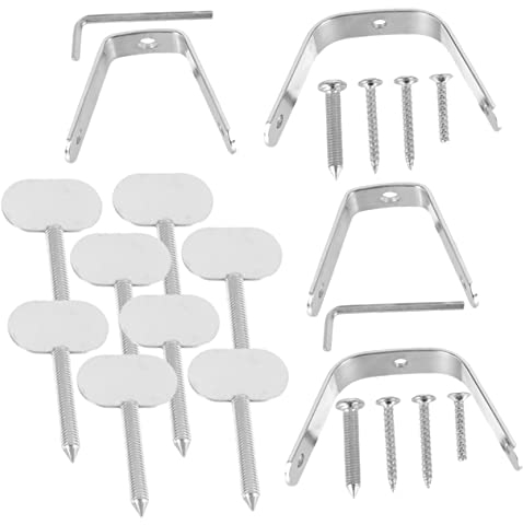 PRETYZOOM 2 Sets Ham Holder Professional Steel Ham Rack Fixing Accessories for Camping Home Use Rack Hanging