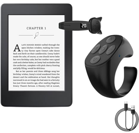 N3cessity Remote Control Page Turner for Kindle Paperwhite Accessories Ipad Reading Kobo Surface Comics/Novels iPhone Tablets Android Taking Photos Camera Video Recording TikTok Remote Control