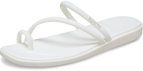 Crocs Miami Toe Loop Sandal, Sandali Donna, Chalk, 42/43 EU