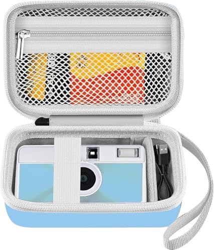 Leayjeen Étui de Protection pour Appareil Photo numérique, Compatible avec Kodak EKTAR H35, étui de Protection pour Appareil Photo Compact, Eva Hard Case (étui de Protection Uniquement) Bleu