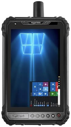 Breloom ST9-W - Tablet resistente con GPS de alta precisión, 8 pulgadas Windows 10 Industrial Tablet Intel Z8350, 4 GB+64 GB, IP65 impermeable, 7800 mAh, 4G LTE/BT 4.2/NFC/GPS/BDS/GLONASS (con GPS de