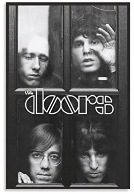 HHYWWD Foto Auf Leinwand Senza Cornice 30 * 50CM Ray Manzarek Jim Morrison John Densmore Poster Canvas Wall Art Pictures for Bedroom Wall Art Gifts Decor