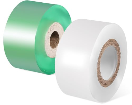 COOPHYA Veredelungsband PVC Selbstklebend 2 Rollen für Pflanzen | Geeignet für Pflanzen und Zweige, Hohe Dehnbarkeit, Leicht Lösbar, nicht Leicht zu Verknoten, für Draußen