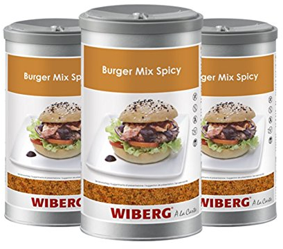 Wiberg Burger Mix Spicy Würzmischung, 760g 3er Pack
