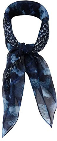 TigerTie Damen Chiffon Nickituch Halstuch gemustert - Größe 58 x 58 cm