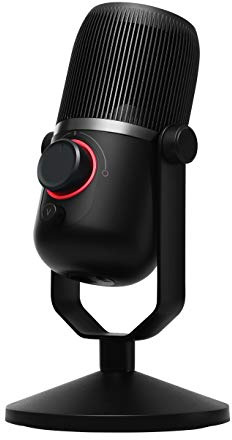 Thronmax Mdrill Zero (M4) Kondensator Mikrofon (Schwarz) für professionelle HD Aufnahmen (48kHz) in Studioqualität beim Podcast / Streamen / Chat / GamePlay / Youtube / etc.