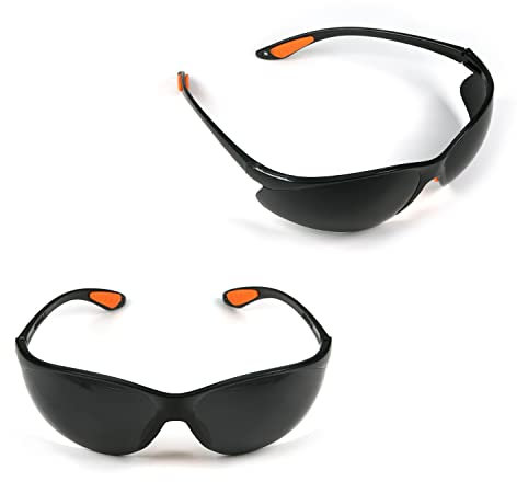 Othmro Goggles Work and Sports Polycarbonate Safety Sunglasses Gray Frame Gray Lens 1pcs