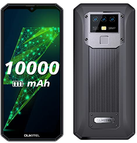 OUKITEL 10000mAh-Akku Smartphone ohne Vertrag K15 Pro, P60 8GB+128GB, 48MP Dreifachkamera, 18W Schnellladung+Rückladung, Android 11 Dual-SIM-Handy, 6,52’’ HD+,Fingerabdruck-Gesichtserkennung NFC GPS