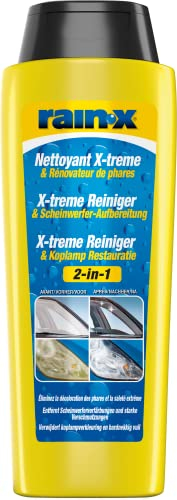 Rain-X 2-en-1 Rinnovatore Plastica E Detergente Estremo per Fari E Parabrezza 325ml