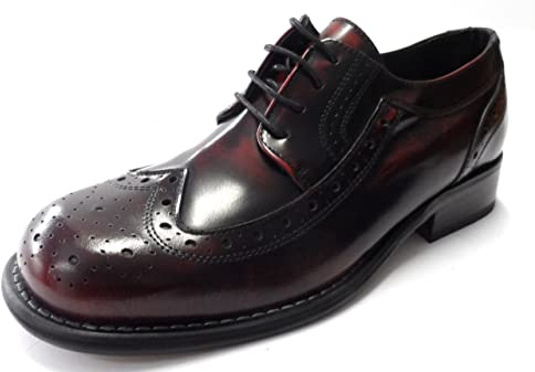 Mazeys Ikon original Krombie brogue skor för män, Oxblod, 41.5 EU