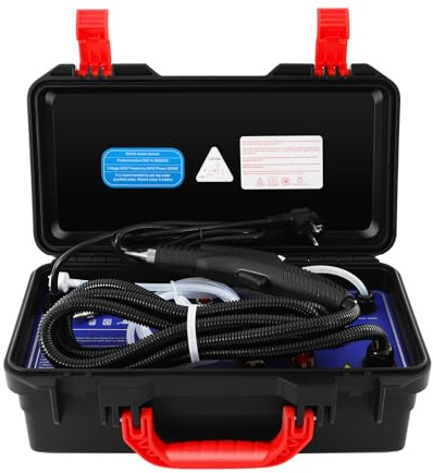Pulitore a vapore ad alta temperatura da 3000 W, pulitore a vapore per auto, 3 – 5 bar, con scatola di immagazzinaggio, per cucine, condizionatori d'aria, auto