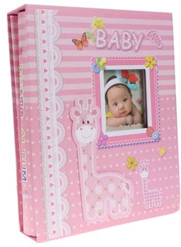 GARVALON Fotoalbum Seitiges Interstitielles Album Sicher Und Langlebig Für Aufbewahrung Von Babyfotos Und Erinnerungen