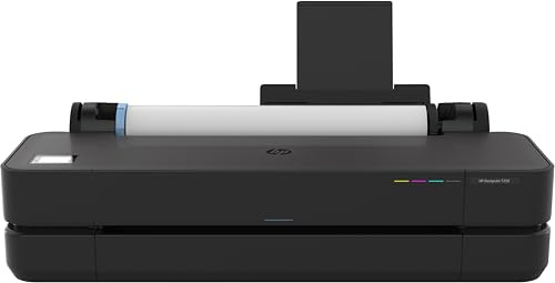 HP DesignJet T250 24, 61cm, Imprimante Grand Format, Traceur, Standard A4-A1, 76 Impressions A1/h, Wi-FI, Ethernet, USB, 2400x1200dpi, Métal recyclé, Version 2025, Garantie 2 Ans, Click, Noir