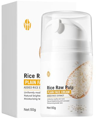 Hppsctink Crema de piel de arroz, 50g Crema de Pasta de Arroz, Luminosidad y Rejuvenecimiento, Hidratación Facial, Reafirmante,cream