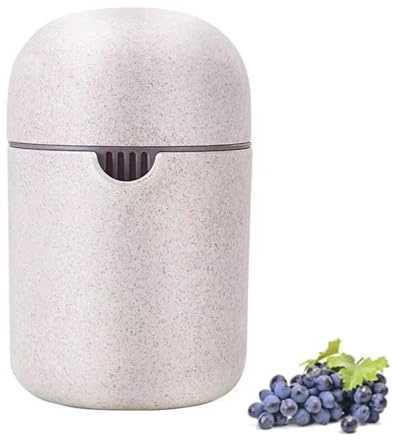 FUZVOL Presse-citron, presse-agrumes portable avec deux modes d'utilisation, presse-agrumes manuel pour différents fruits (beige)