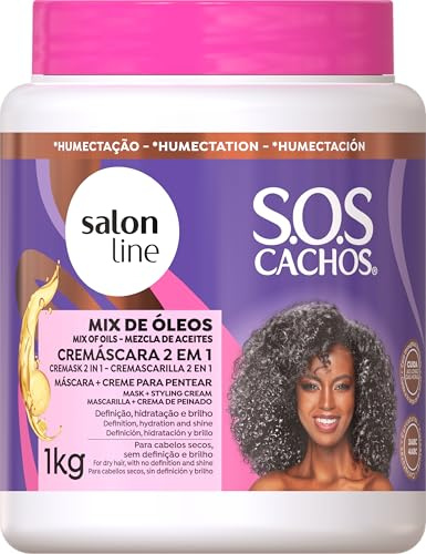 Salon Line - Mascarilla 2 en 1 SOS Curls Super Oils Cream Mask 1 kg
