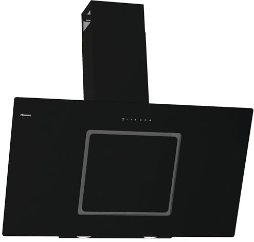 Hisense CH10IN14BBUK 100cm Angled Chimney Cooker Hood - Jet Black