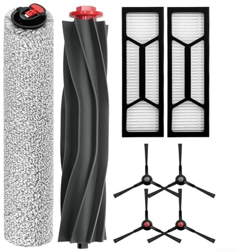 Homeponnew Replacement Parts Set For Eufy For Omni S1 S1Pro Robot Vacuum Cleaners, Includes Rolling Mop Main Roller Brush 2 Filter 4 Side Brush, For Efficient Garden Home Floors Carpets Clean